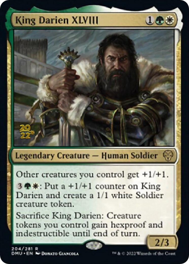 King Darien XLVIII [Dominaria United Prerelease Promos] | Dragon's Lair Comics and Fantasy Houston TX