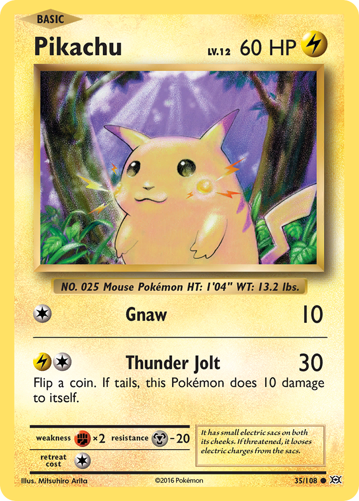 Pikachu (35/108) [XY: Evolutions] | Dragon's Lair Comics and Fantasy Houston TX