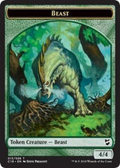 Beast (013) // Plant Double-Sided Token [Commander 2018 Tokens] | Dragon's Lair Comics and Fantasy Houston TX