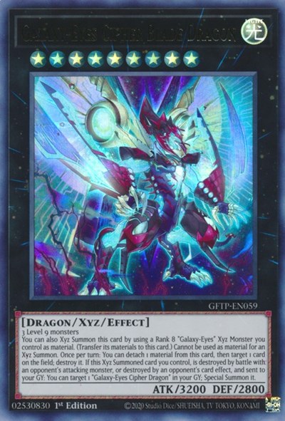 Galaxy-Eyes Cipher Blade Dragon [GFTP-EN059] Ultra Rare | Dragon's Lair Comics and Fantasy Houston TX