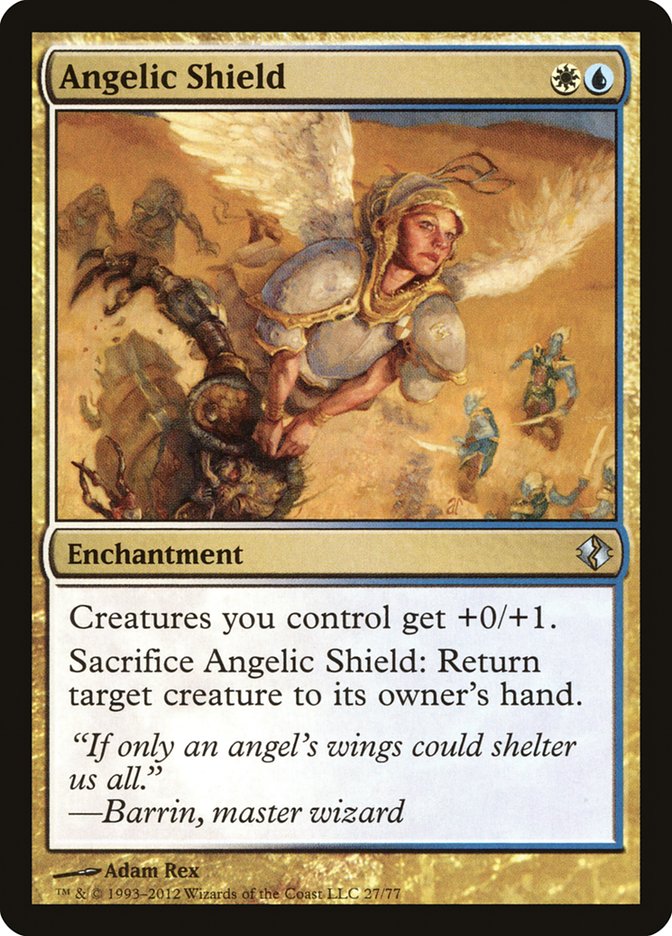 Angelic Shield [Duel Decks: Venser vs. Koth] | Dragon's Lair Comics and Fantasy Houston TX