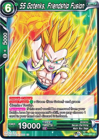 SS Gotenks, Friendship Fusion (BT11-080) [Vermilion Bloodline] | Dragon's Lair Comics and Fantasy Houston TX