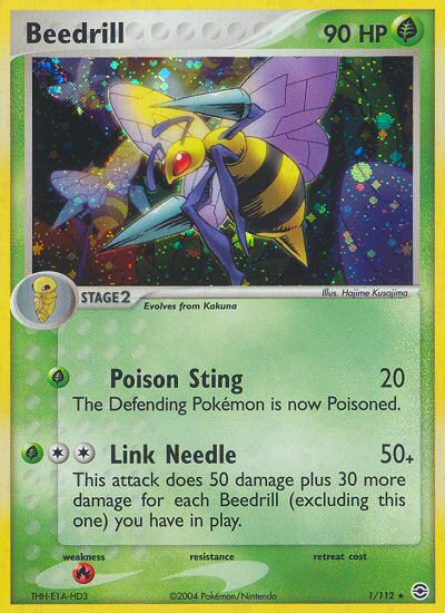 Beedrill (1/112) [EX: FireRed & LeafGreen] | Dragon's Lair Comics and Fantasy Houston TX