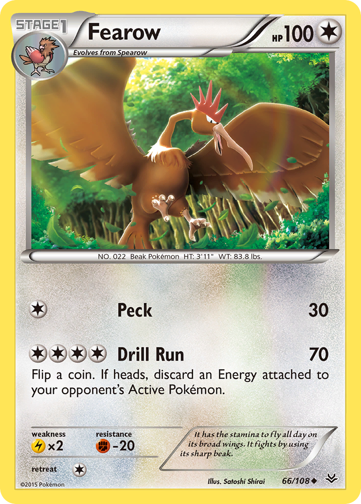 Fearow (66/108) [XY: Roaring Skies] | Dragon's Lair Comics and Fantasy Houston TX