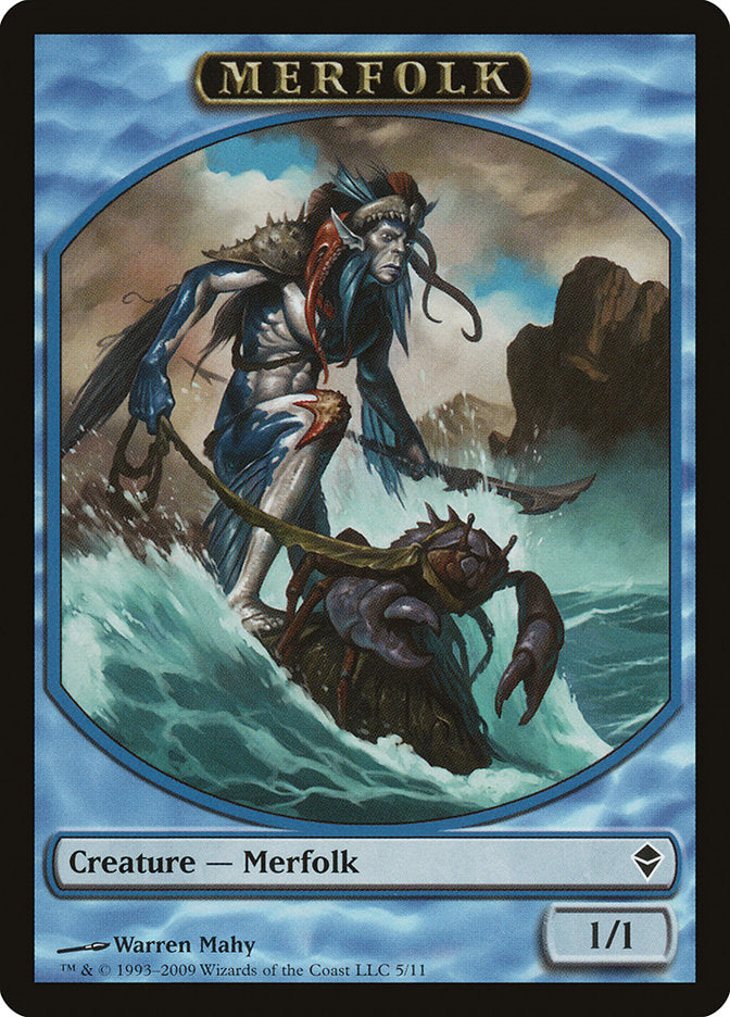 Merfolk Token [Zendikar Tokens] | Dragon's Lair Comics and Fantasy Houston TX