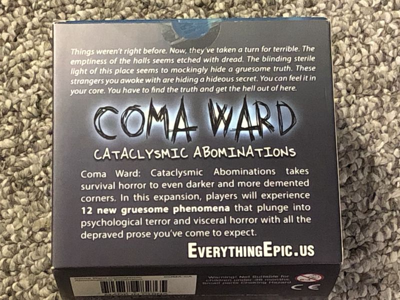 Coma Ward: Calaclysmic Abominations Expansion | Dragon's Lair Comics and Fantasy Houston TX