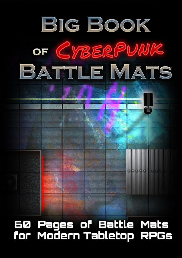 Battle Mats: Big Book of Cyberpunk Battle Mats | Dragon's Lair Comics and Fantasy Houston TX