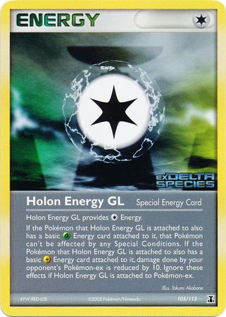 Holon Energy GL (105/113) (Stamped) [EX: Delta Species] | Dragon's Lair Comics and Fantasy Houston TX