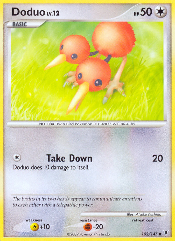 Doduo (102/147) [Platinum: Supreme Victors] | Dragon's Lair Comics and Fantasy Houston TX