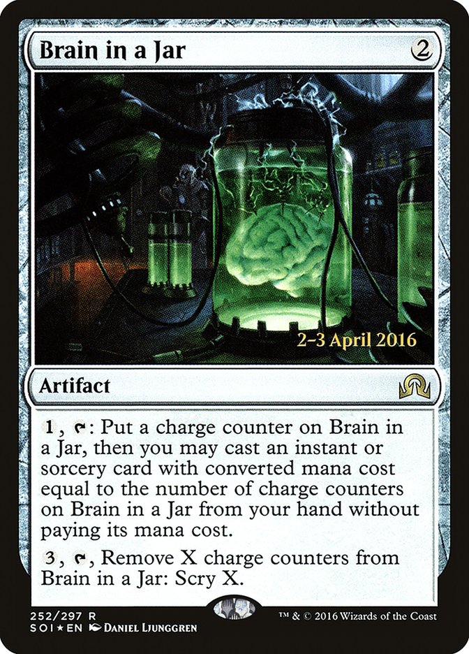 Brain in a Jar [Shadows over Innistrad Prerelease Promos] | Dragon's Lair Comics and Fantasy Houston TX