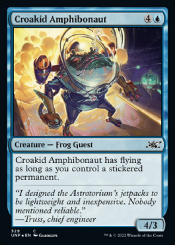 Croakid Amphibonaut (Galaxy Foil) [Unfinity] | Dragon's Lair Comics and Fantasy Houston TX