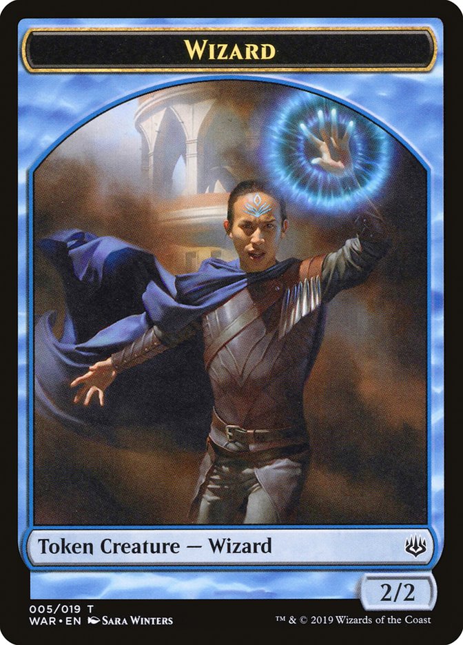 Wizard Token [War of the Spark Tokens] | Dragon's Lair Comics and Fantasy Houston TX