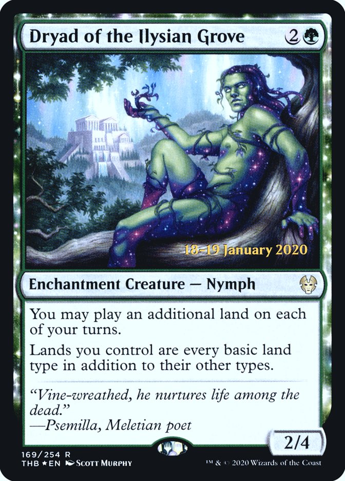 Dryad of the Ilysian Grove [Theros Beyond Death Prerelease Promos] | Dragon's Lair Comics and Fantasy Houston TX