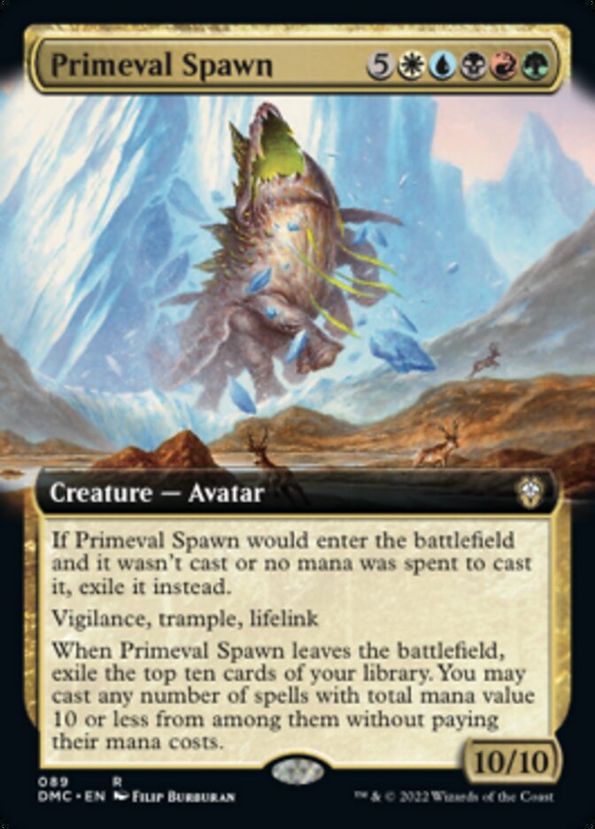 Primeval Spawn (Extended Art) [Dominaria United Commander] | Dragon's Lair Comics and Fantasy Houston TX