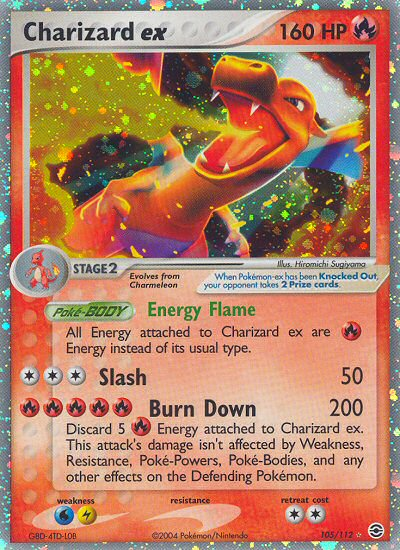 Charizard ex (105/112) [EX: FireRed & LeafGreen] | Dragon's Lair Comics and Fantasy Houston TX