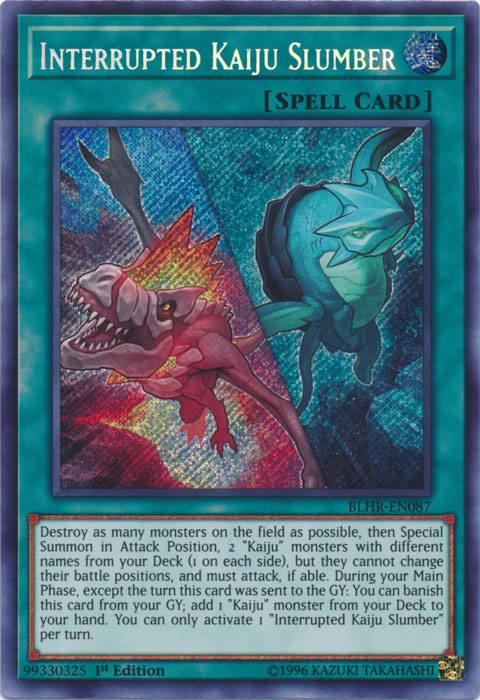 Interrupted Kaiju Slumber [BLHR-EN087] Secret Rare | Dragon's Lair Comics and Fantasy Houston TX