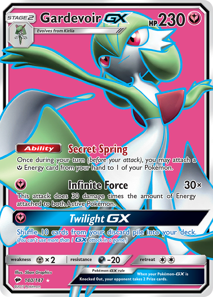 Gardevoir GX (140/147) [Sun & Moon: Burning Shadows] | Dragon's Lair Comics and Fantasy Houston TX