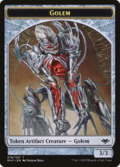 Elemental (008) // Golem (018) Double-Sided Token [Modern Horizons Tokens] | Dragon's Lair Comics and Fantasy Houston TX