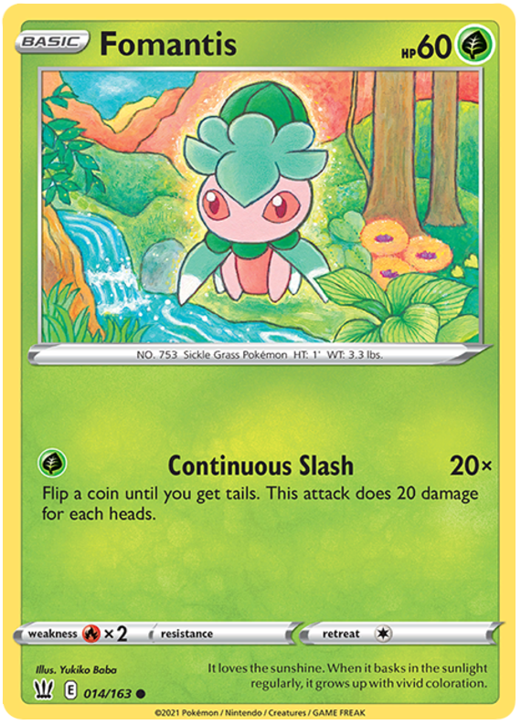 Fomantis (014/163) [Sword & Shield: Battle Styles] | Dragon's Lair Comics and Fantasy Houston TX