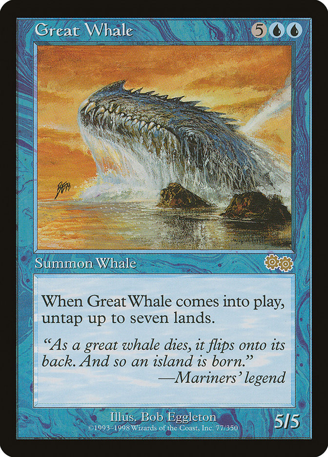 Great Whale [Urza's Saga] | Dragon's Lair Comics and Fantasy Houston TX