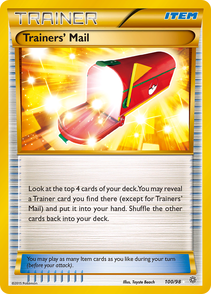 Trainers' Mail (100/98) [XY: Ancient Origins] | Dragon's Lair Comics and Fantasy Houston TX