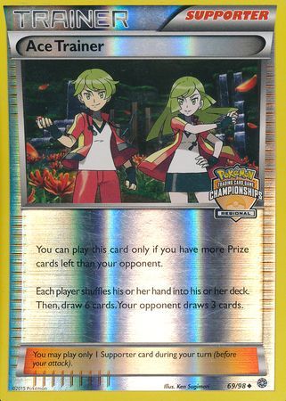 Ace Trainer (69/98) (Regional Championship Promo) [XY: Ancient Origins] | Dragon's Lair Comics and Fantasy Houston TX