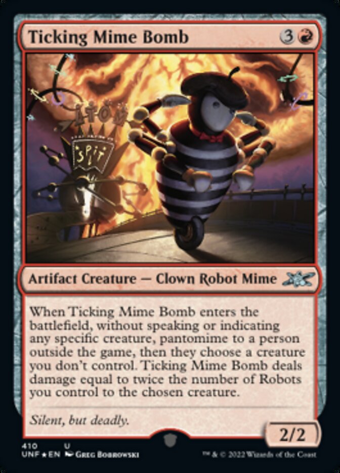 Ticking Mime Bomb (Galaxy Foil) [Unfinity] | Dragon's Lair Comics and Fantasy Houston TX