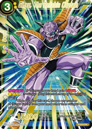 Ginyu, The Reliable Captain (Gold Stamped) (P-019) [Mythic Booster] | Dragon's Lair Comics and Fantasy Houston TX