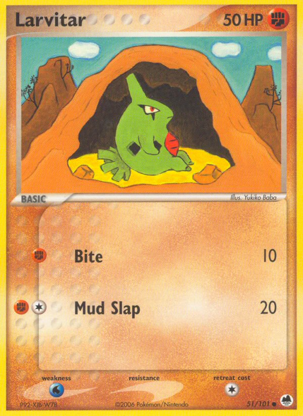 Larvitar (51/101) [EX: Dragon Frontiers] | Dragon's Lair Comics and Fantasy Houston TX