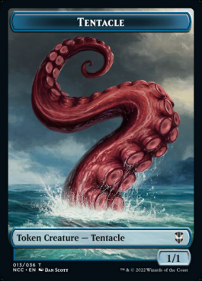 Tentacle // Clue Double-Sided Token [Streets of New Capenna Commander Tokens] | Dragon's Lair Comics and Fantasy Houston TX