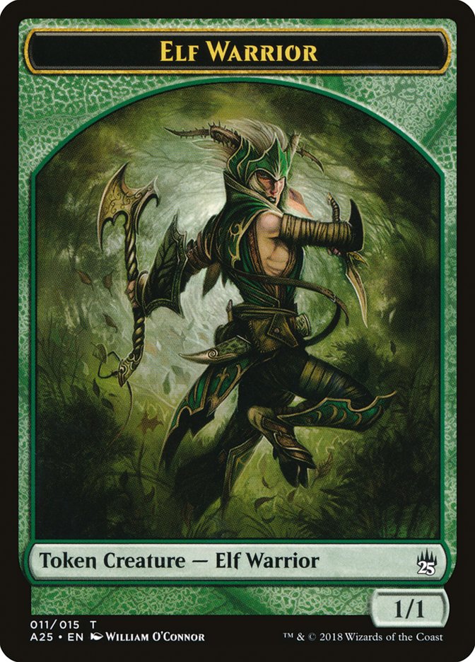 Elf Warrior Token [Masters 25 Tokens] | Dragon's Lair Comics and Fantasy Houston TX