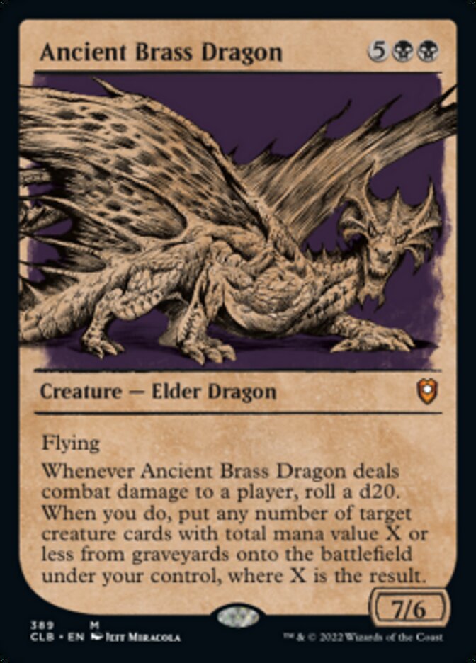 Ancient Brass Dragon (Showcase) [Commander Legends: Battle for Baldur's Gate] | Dragon's Lair Comics and Fantasy Houston TX