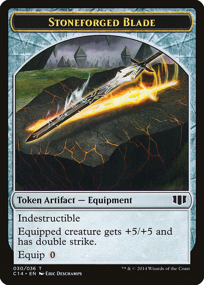 Stoneforged Blade // Germ Double-Sided Token [Commander 2014 Tokens] | Dragon's Lair Comics and Fantasy Houston TX