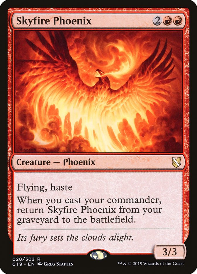 Skyfire Phoenix [Commander 2019] | Dragon's Lair Comics and Fantasy Houston TX