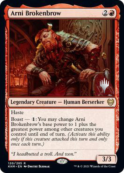 Arni Brokenbrow (Promo Pack) [Kaldheim Promos] | Dragon's Lair Comics and Fantasy Houston TX