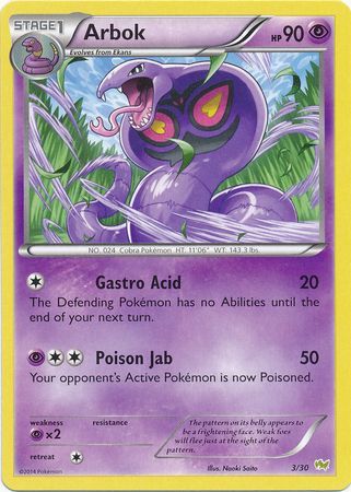 Arbok (3/30) [XY: Trainer Kit - Noivern] | Dragon's Lair Comics and Fantasy Houston TX