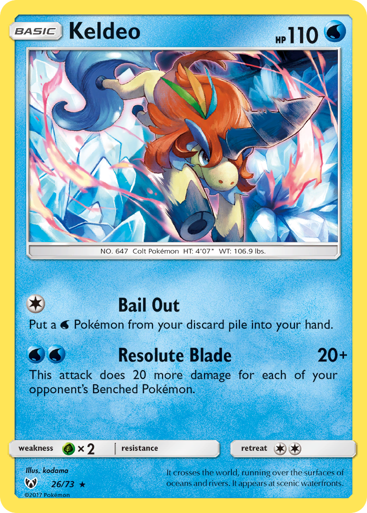 Keldeo (26/73) [Sun & Moon: Shining Legends] | Dragon's Lair Comics and Fantasy Houston TX