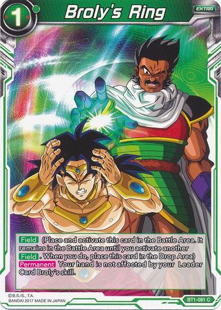 Broly's Ring (BT1-081) [Galactic Battle] | Dragon's Lair Comics and Fantasy Houston TX