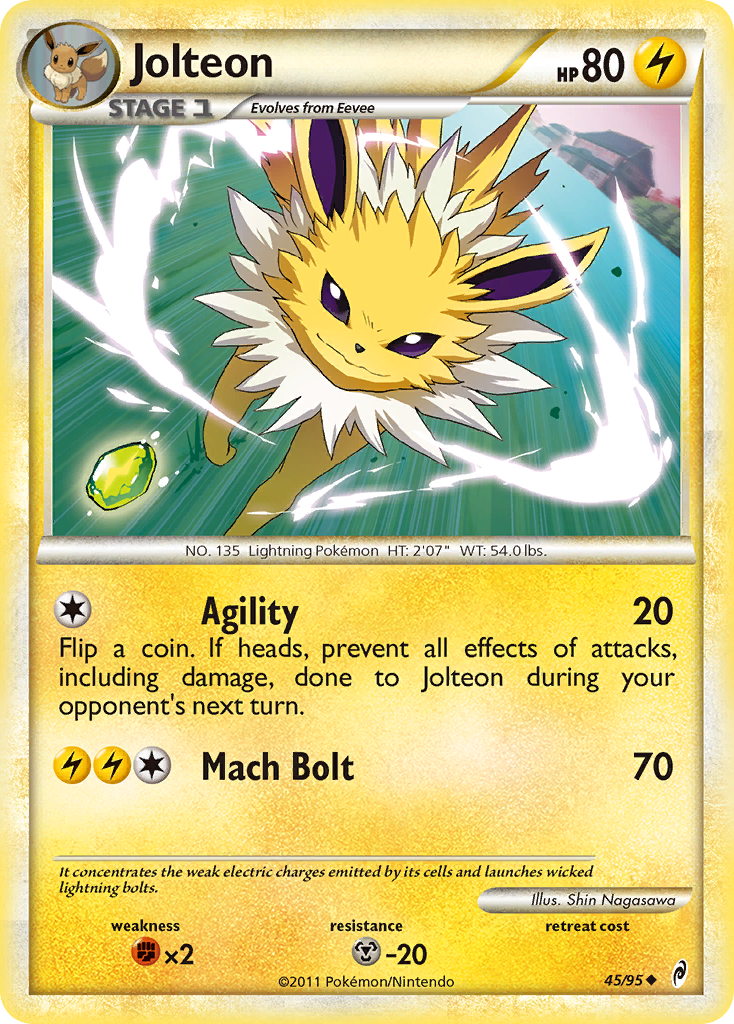 Jolteon (45/95) [HeartGold & SoulSilver: Call of Legends] | Dragon's Lair Comics and Fantasy Houston TX