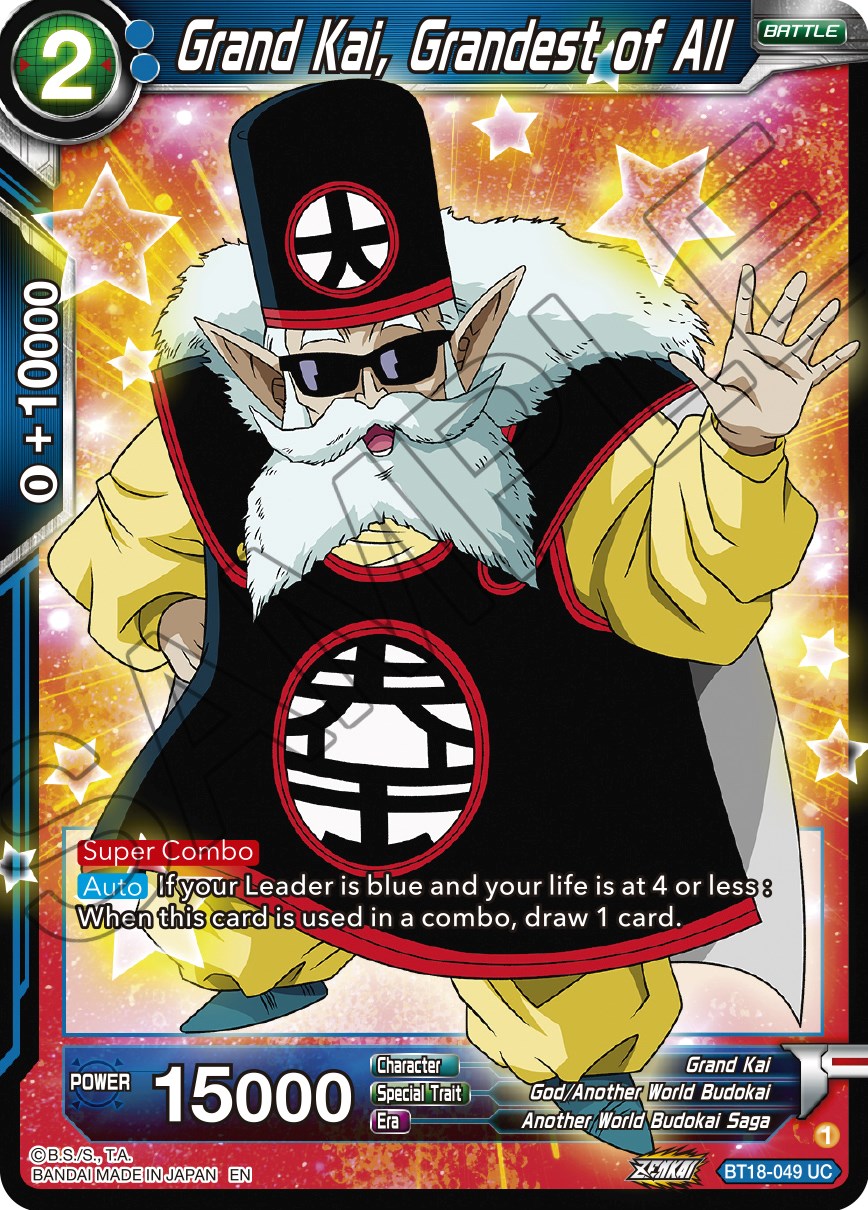 Grand Kai, Grandest of All (BT18-049) [Dawn of the Z-Legends] | Dragon's Lair Comics and Fantasy Houston TX