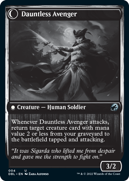 Bereaved Survivor // Dauntless Avenger [Innistrad: Double Feature] | Dragon's Lair Comics and Fantasy Houston TX