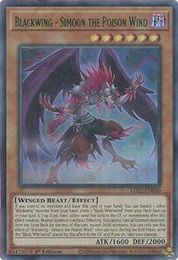 Blackwing - Simoon the Poison Wind (Green) [LDS2-EN040] Ultra Rare | Dragon's Lair Comics and Fantasy Houston TX