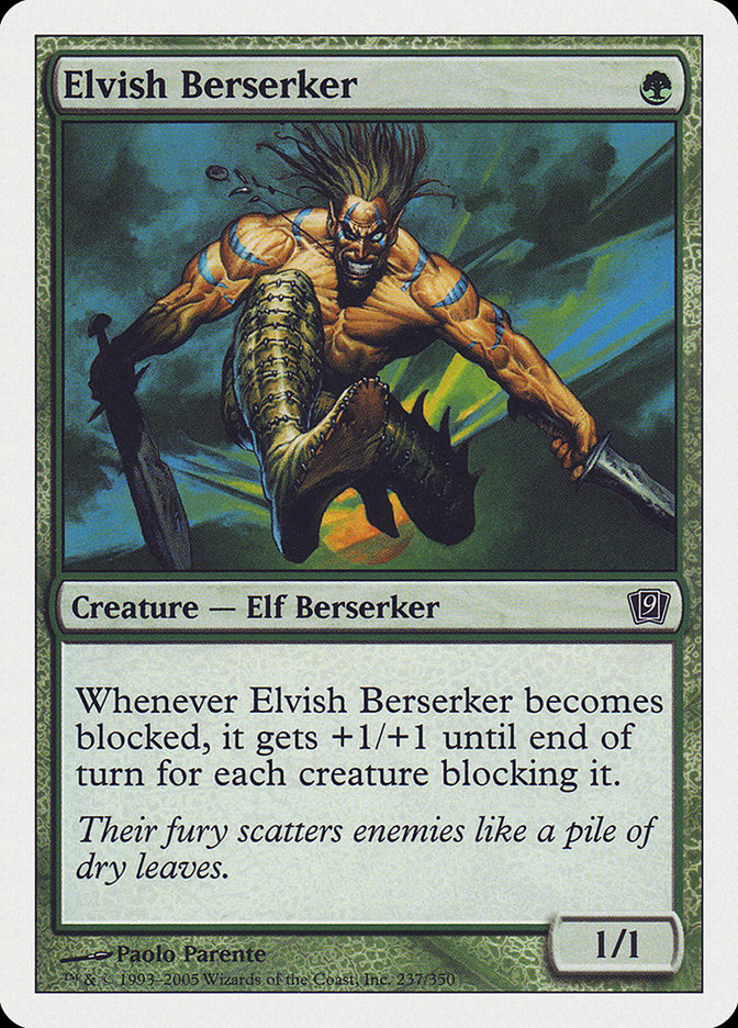 Elvish Berserker [Ninth Edition] | Dragon's Lair Comics and Fantasy Houston TX