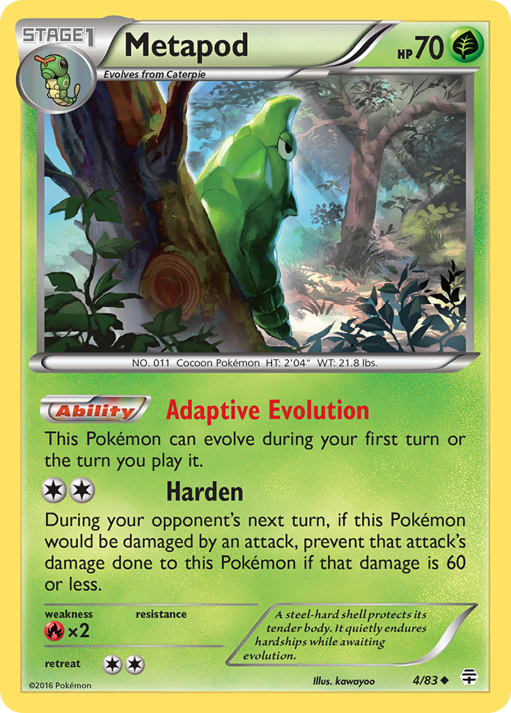 Metapod (4/83) [XY: Generations] | Dragon's Lair Comics and Fantasy Houston TX