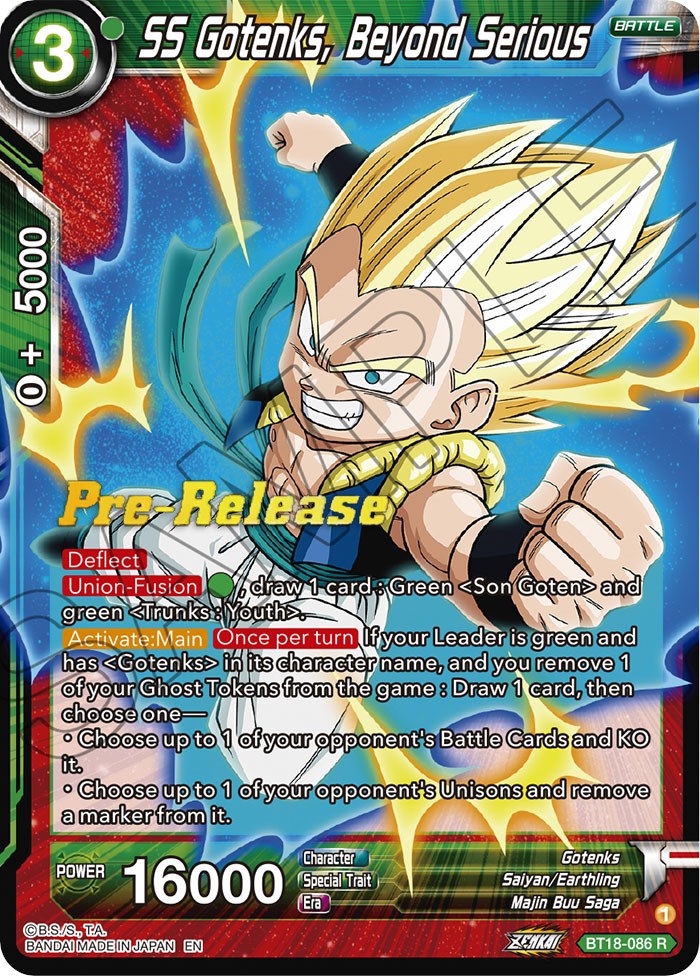 SS Gotenks, Beyond Serious (BT18-086) [Dawn of the Z-Legends Prerelease Promos] | Dragon's Lair Comics and Fantasy Houston TX