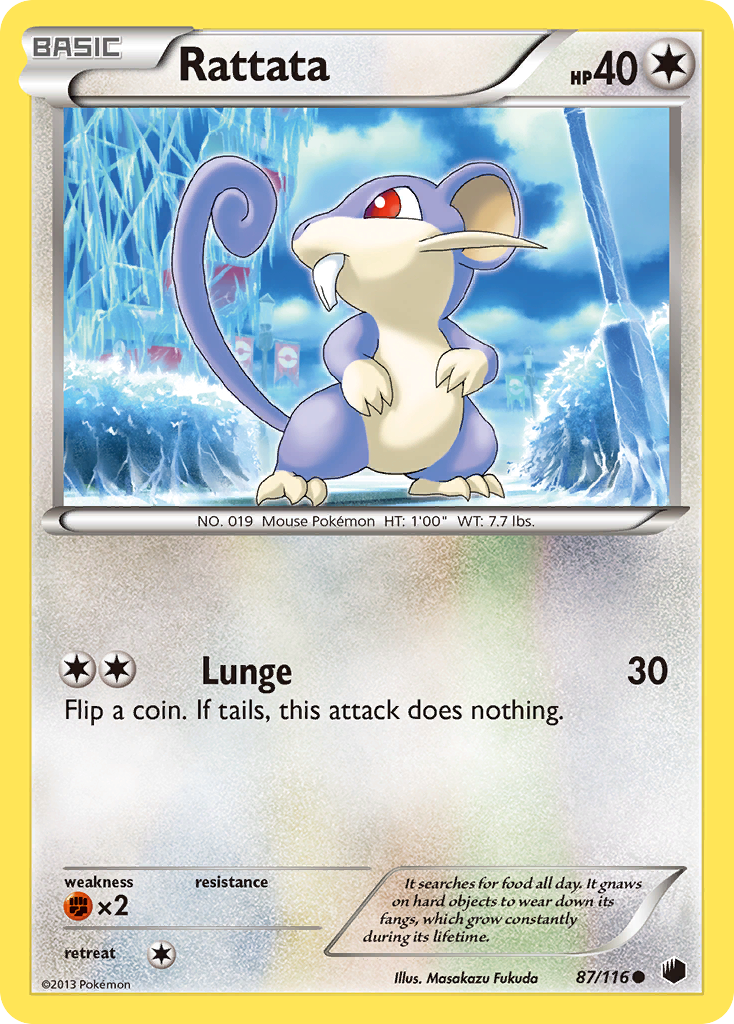 Rattata (87/116) [Black & White: Plasma Freeze] | Dragon's Lair Comics and Fantasy Houston TX