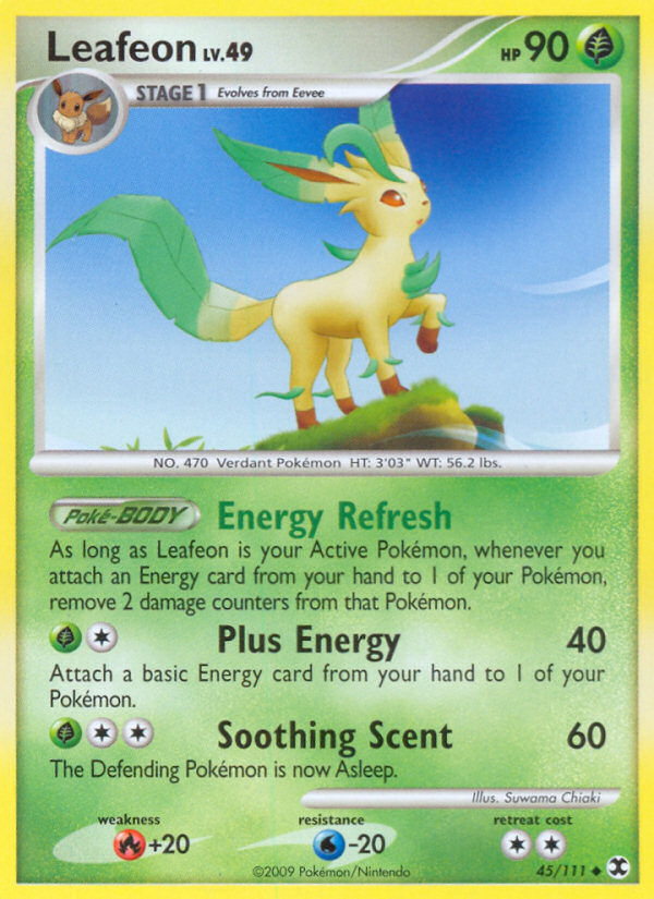 Leafeon (45/111) [Platinum: Rising Rivals] | Dragon's Lair Comics and Fantasy Houston TX