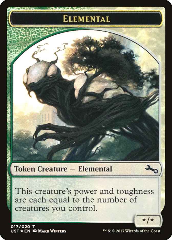 Elemental // Elemental Double-Sided Token (017/020) [Unstable Tokens] | Dragon's Lair Comics and Fantasy Houston TX