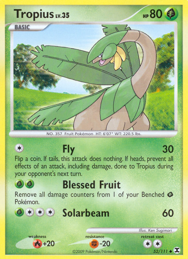 Tropius (52/111) [Platinum: Rising Rivals] | Dragon's Lair Comics and Fantasy Houston TX