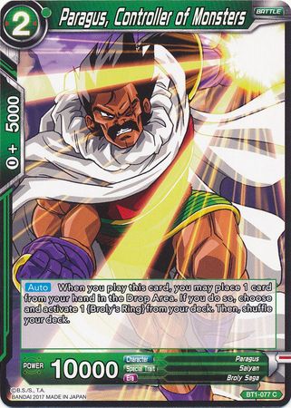 Paragus, Controller of Monsters (BT1-077) [Galactic Battle] | Dragon's Lair Comics and Fantasy Houston TX